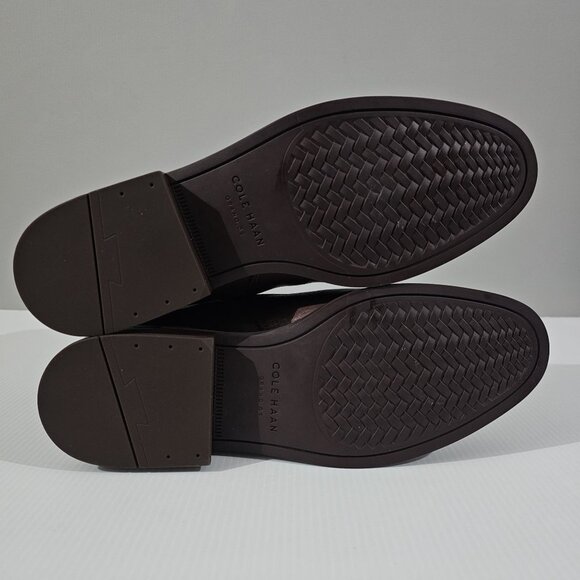 Cole Haan River Chelsea Ankle Bootie Sequoia Brown Leather Boot Size 9 - Picture 12 of 14